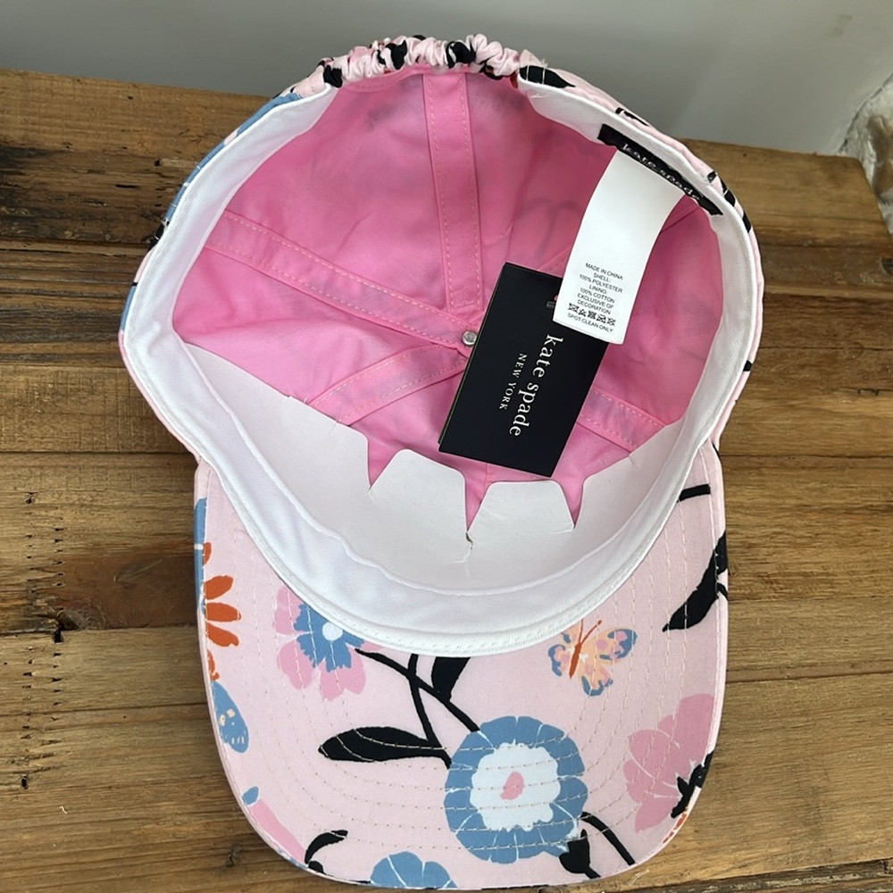 NWT ♠️Kate Spade♠️ Printed Embroidered Cap - Picture 5 of 6
